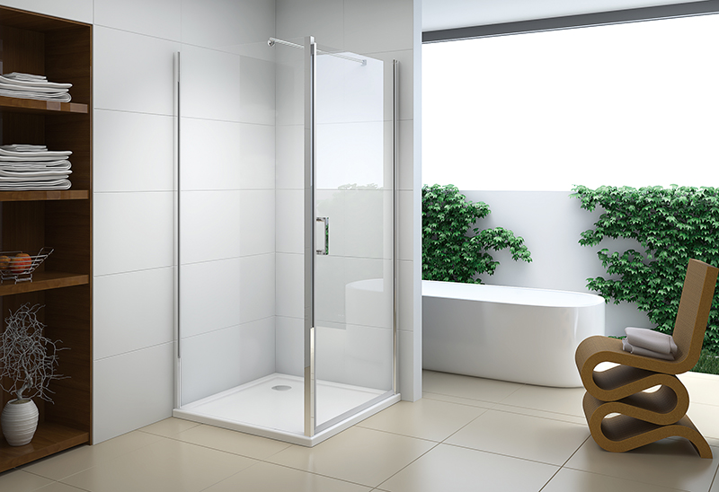 622-7 5/6mm Pivot Open Square Shower Room Lampiran