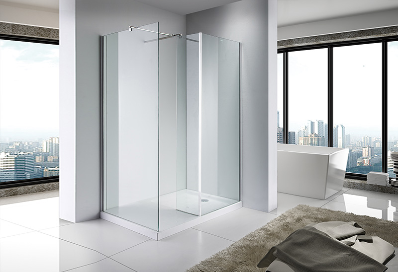 A1491D 6/8mm Bilik Basah Walk In Shower Enclosure